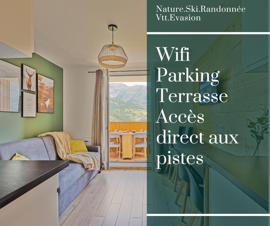 Studio De Charme Avec Vue Sur Le Val D'Allos, Parking Et Wifi Gratuit Buitenkant foto